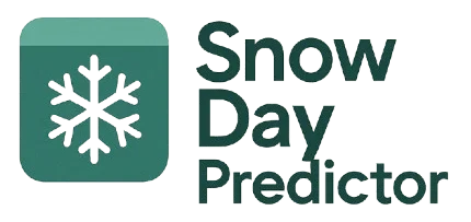 Official Website logo of Snow Day Predictor with snowflake icon